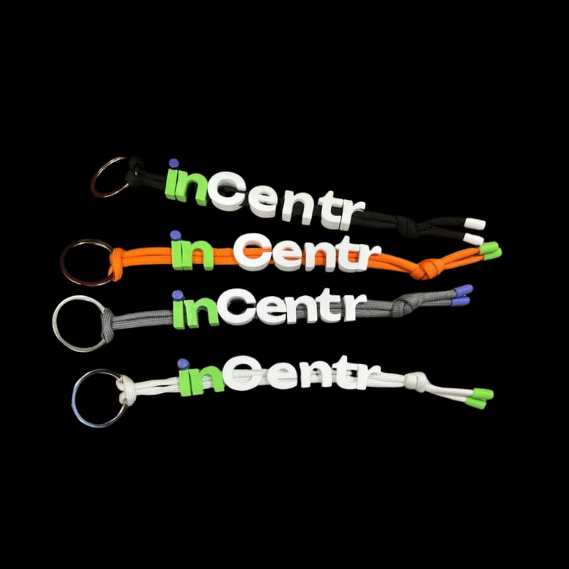 Брелоки с логотипом inCentr на паракорде